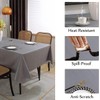 SASTYBALE Vinyl Tablecloth, Wipeable Water-proof Vinyl Tablecloths with Flannel Backing
