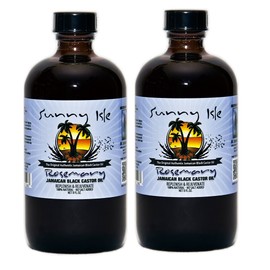 Sunny Isle Jamaican Black Castor Oil Rosemary 8oz, 2 Pack