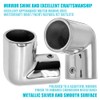 Handrail 2-Way Pipe Fitting Elbow,AICWIOO 90 Degree Pipe Connector 316