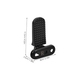 Mobestech 1pair Electric Moped Foot Pegs Rear Footrest for Electric Mopeds Spacing Design for Comfortable Riding for Rides and Easy Storage