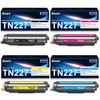 DNART TN227 TN-227BK/C/M/Y High Yield Toner Cartridge Replacement for TN227BK