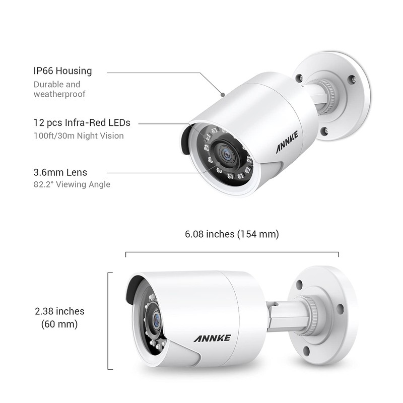 ANNKE 1080p Add-on CCTV Camera, Hi-Resolution Home Security Camera for