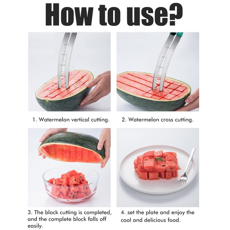 TYTOGE Watermelon Cutter Slicer, Watermelon Multifunctional Fruit Divider 304 Stainless