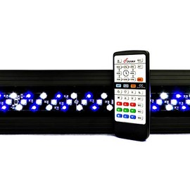 Finnex Marine+ CMB 24/7 Aquarium LED, Saltwater Reef Cichlid Light, Controllable, 36 Inch, Sleek Black, (CMB-36)