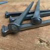 6"- Steel Square Common Rose Head STANDARD-60d - Large Spike