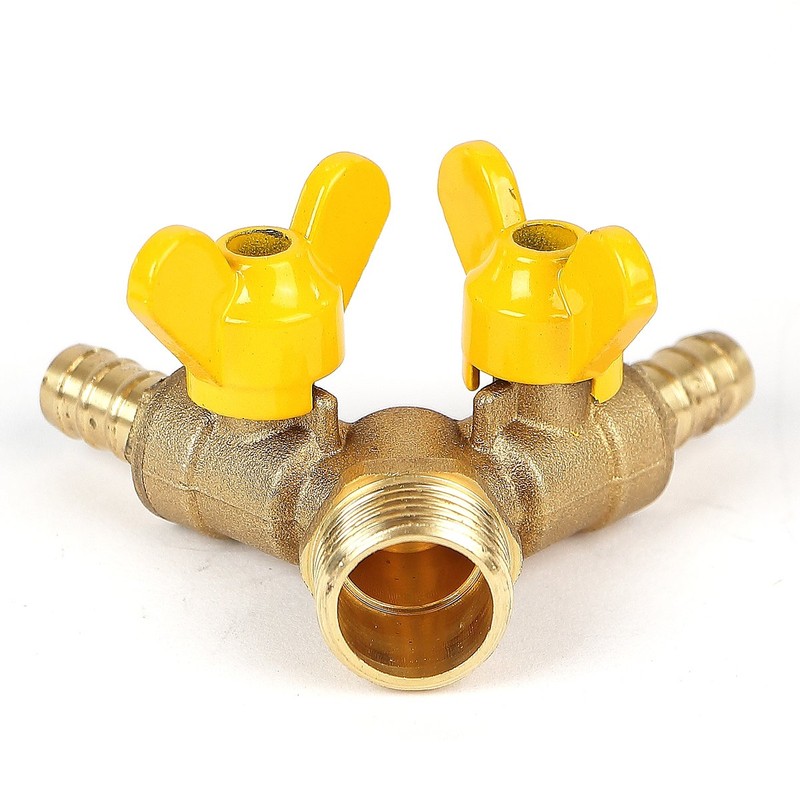 Soytich YV06 2-Way Y-Splitter 1/2 Inch with Shut-off Valves for