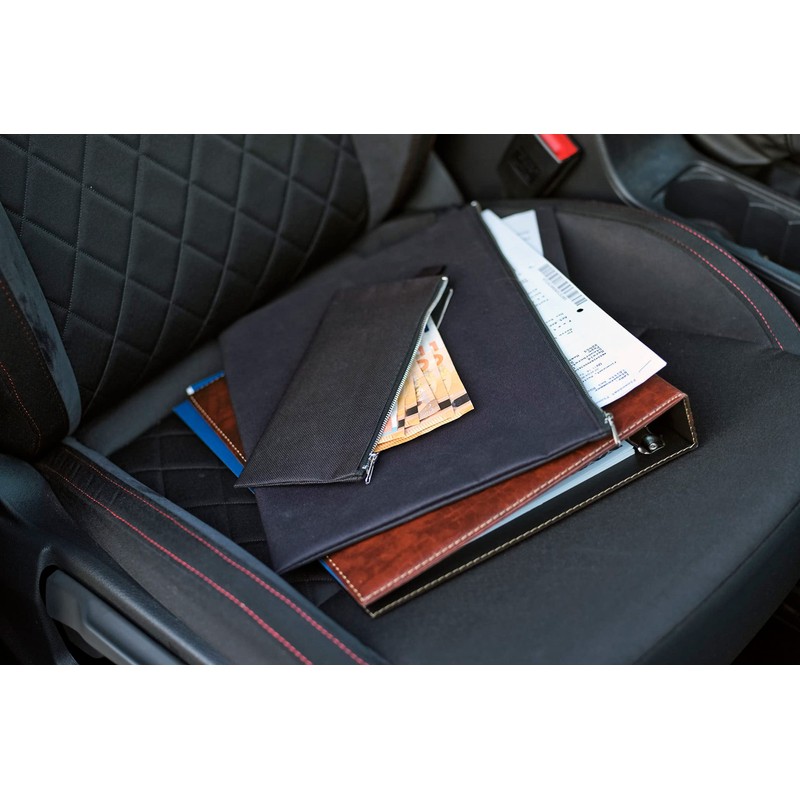 VELOFLEX 2724000 - Banktasche DIN A4, Transporttasche, Geldtasche, robustes Textil,