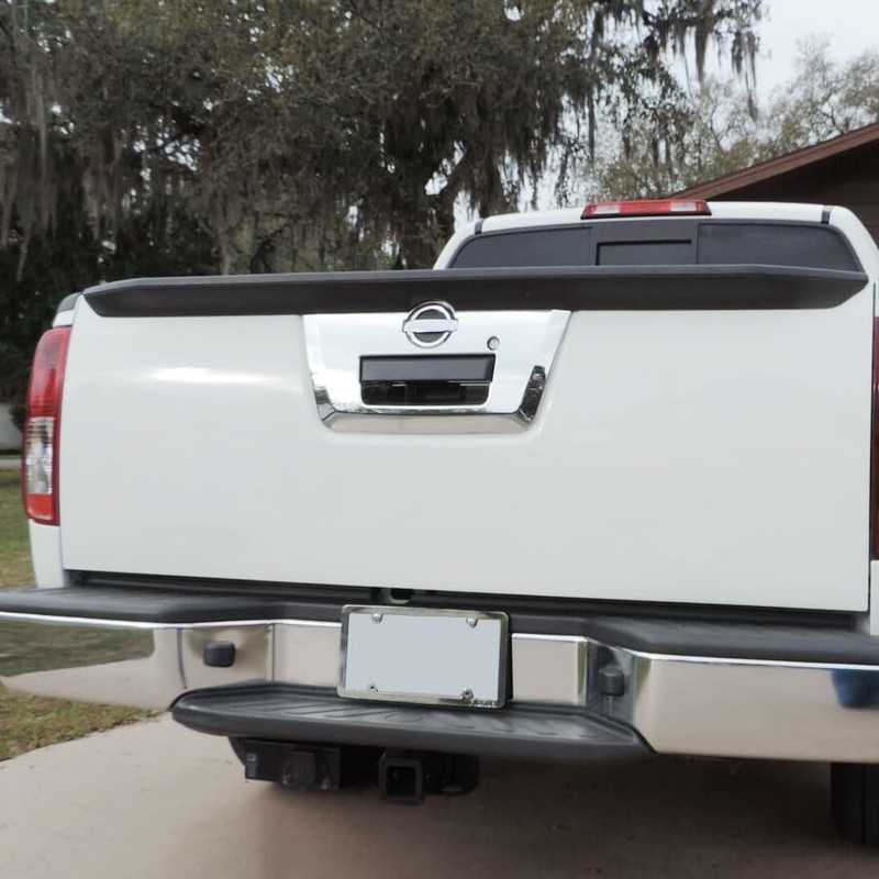 HECASA Triple Chrome Mirror+Full Tailgate Cover+4 Door Handle Compatible with