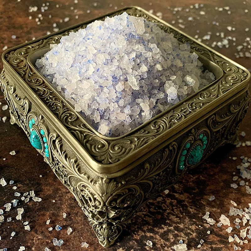 Premium Blue Salt Crystals – Coarse, Rare Mineral Salt, High