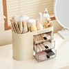 UFORU Makeup Organizer with Pop-Up Brush Holder for Dresser Vanity,