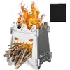 Flatpack Stainless Steel Wood Stove- Lightweight, Durable, Multi-Fuel, Portable &