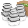 Viwares Food Storage Containers Set, 12 x Storage Jars with