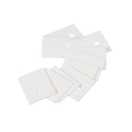 PATIKIL Aluminium Oxide Ceramic Sheet Cooling Pad Insulation Sheet 4 mm Hole High Hardness for MOS Transistor 28 x 22 x 1 mm (1.1 x 0.87 x 0.04 Inches) Pack of 30