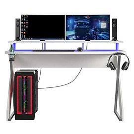 NTENSE Xtreme Gaming Riser, White Desk