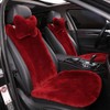 OGLAND Fluffy Fur Sheepskin Car Seat Covers for Universal Soft
