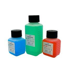 FSRTOP pH Calibration Solution Set, 100 ml pH 7 + 50 ml pH 4 + 50 ml pH 9, Calibration Liquid, Buffer Solution, Calibration Solution, Calibration Solution, Calibration Liquid for pH Meters, Red/Gre