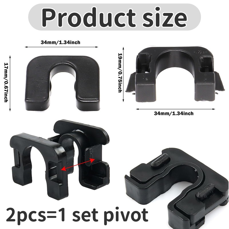 Rear Parcel Shelf Clips Fastening Brackets – Easy Installation for