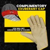 Premium Leather Work Gloves Medium With FREE Assorted Welding Cap