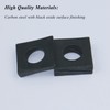 10 PCS 1/2 Beveled Square Washers in Plain Carbon Steel