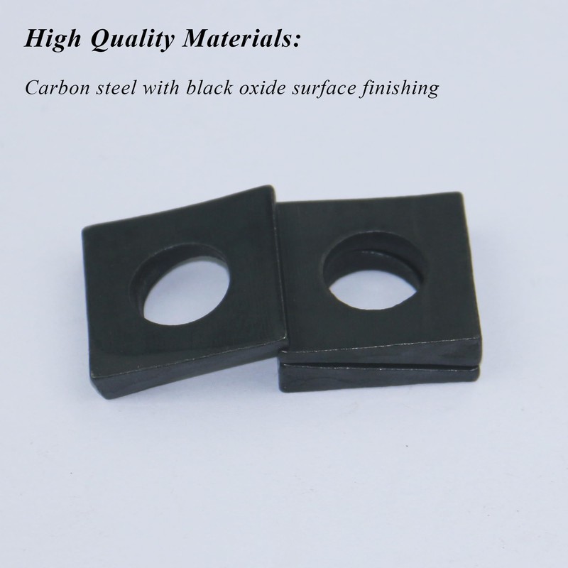 10 PCS 1/2 Beveled Square Washers in Plain Carbon Steel
