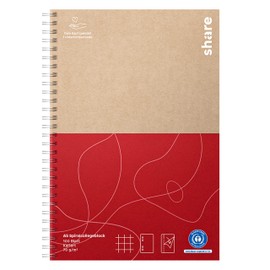 share College Pad A5 Squared - Writing Pad Donates a Lesson for a School Child - Blue Angel Certified Pad Made from 100% Recycled Paper