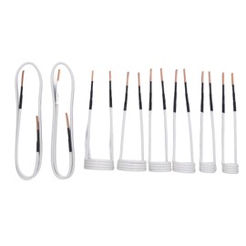 Induction Heater Coil Kit, 8Pcs Heat Resistant Induction Coil Tool, Flameless Magnetic Induction Heater Tool with 6 Coils & 2 Forming Copper Wires for Rusty Bolt & Nut Removal