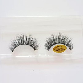 Choshim Hair Faux 3D Mink Lashes Luxury Handmade Fluffy Mink Eyelashes Natural Looking Black Cat Eye Wispy Lashes Wholesale(3D NOL001, Ten Pairs/Box)