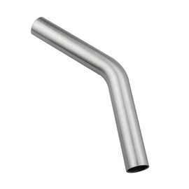 KRD PERFORMANCE 38mm (1.5") OD, Leg Length 4" (100mm), 45 Degree Bend Elbow 1.5 Inch 6061 Aluminum Pipe Tube Intercooler Pipe High Class Brushed Treatment Tight Radius Air Intake Tube