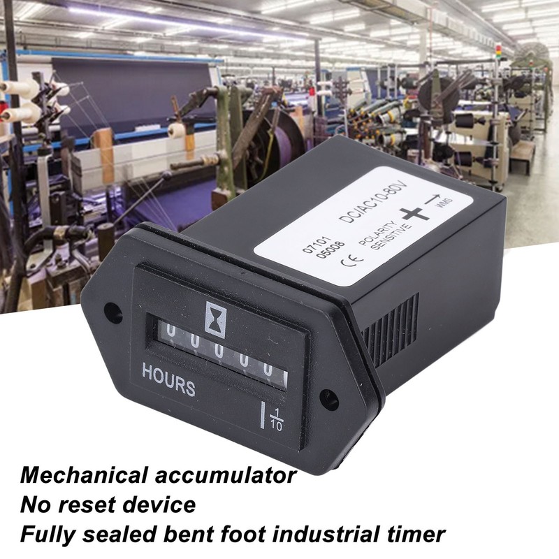 Hour Meter High Accuracy Data Storage Mechanical Hour Meter Gauge