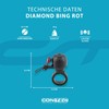 CONTEC Diamond Bing Bike Bell with Handlebar Clamp 22.2mm Diameter