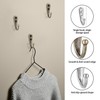 DAJMAIEZ 10 Pcs Coat Hooks, Single Prong Robe Hooks, Wall