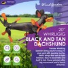 Whirligig Spinner Black & Tan Dachshund 20" – Adorable Dog-Themed