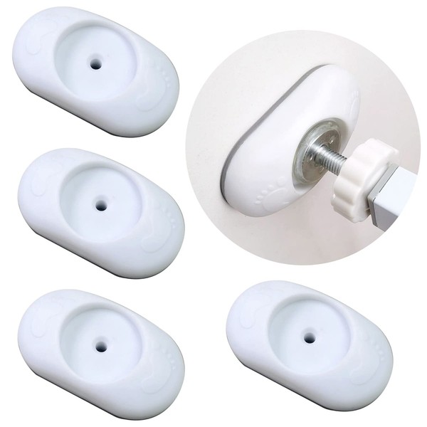 4 Pieces Safety Baby Gate Wall Protectors Stair Guard Extension
