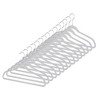 Whitmor Flocked Suit Hangers Set of 15 Glacier Gray