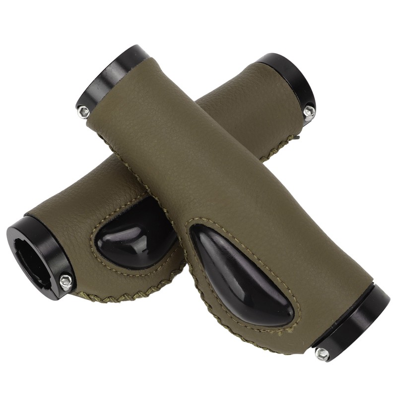 Artificial Leather Bicycle Grips Liquid Silicone Palm Pad Shock Absorption