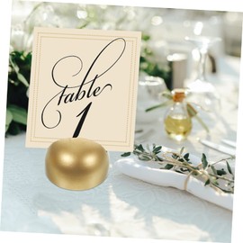 DECHOUS 6pcs Memo Holders with Base Photo Business Card Clip Stands Elegant Table Holders for Weddings Parties and Office Decor