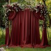 KUKUSOUL 10x10FT Wedding Curtain Backdrop Burgundy Curtains for Parties Wedding