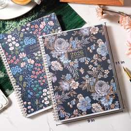 2026 Planner - Planner 2026, 2026 Planner Weekly and Monthly, 8.5” x 11”, Jan. 2026 - Dec. 2026, Planners with Colorful Monthly Tabs, Back Pocket, 3 Interchangeable & Waterproof Covers, Strong Golden Twin-Wire Binding, Holidays