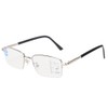 Metal Multifocal Fatigue Relief Reading Glasses Anti Blue Rays Presbyopic