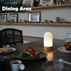 WEILAILUX Battery Operated Shower Lamp Waterproof, Small Portable Cordless Table