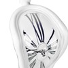 Melting Clock Plastic Retro Decorative Electroplated Metal Paint Desk Table