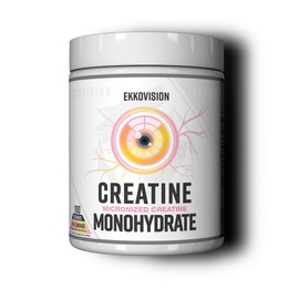 Ekkovision Creatine Monohydrate Powder, Micronized, Pink Lemonade, Pre Workout & Post Workout Supplement for Men and Women, Energy Support, Easy to Mix in Shakes, Smoothies & Beverages, 50 Servings