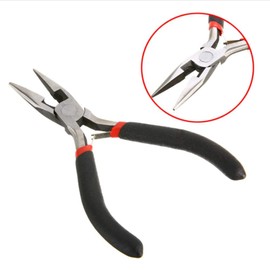 FLZOSPER Mini Long Nose Cutting Pliers，4.5-inch CR-V Multifunction Precision Pliers Stripper Hand Jewellery Making Tool Beading Wire Cutters