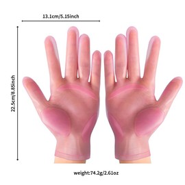 vodvob reusable silicone gloves, finger protectors for epoxy resin casting DIY crafts, household cleaning gloves (Purple)