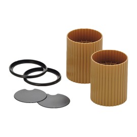 Ishimaru Synthetic Resin Kotatsu Fitting, High Heel Plus Circle, Set of 2, Caramel Brown, Diameter 3.2 x 3.7 inches (8.2 x 9.5 cm)