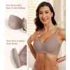 POSESHE Womens Comfortable Bras Wireless Full Coverage Bralettes Seamless Tshirts