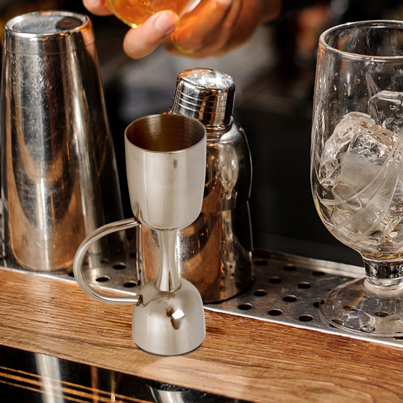Stainless Steel Bar Measures Jigger Wine Cocktail Shaker Jigger Dual