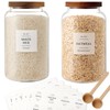CZSZYGHBAO 2 PCS Large Glass Jar with Airtight Lid, Glass