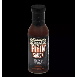 HEB Flyin' Saucy Buffalo Wing Sauce Mango Habanero - 6 12oz Bottles - Medium