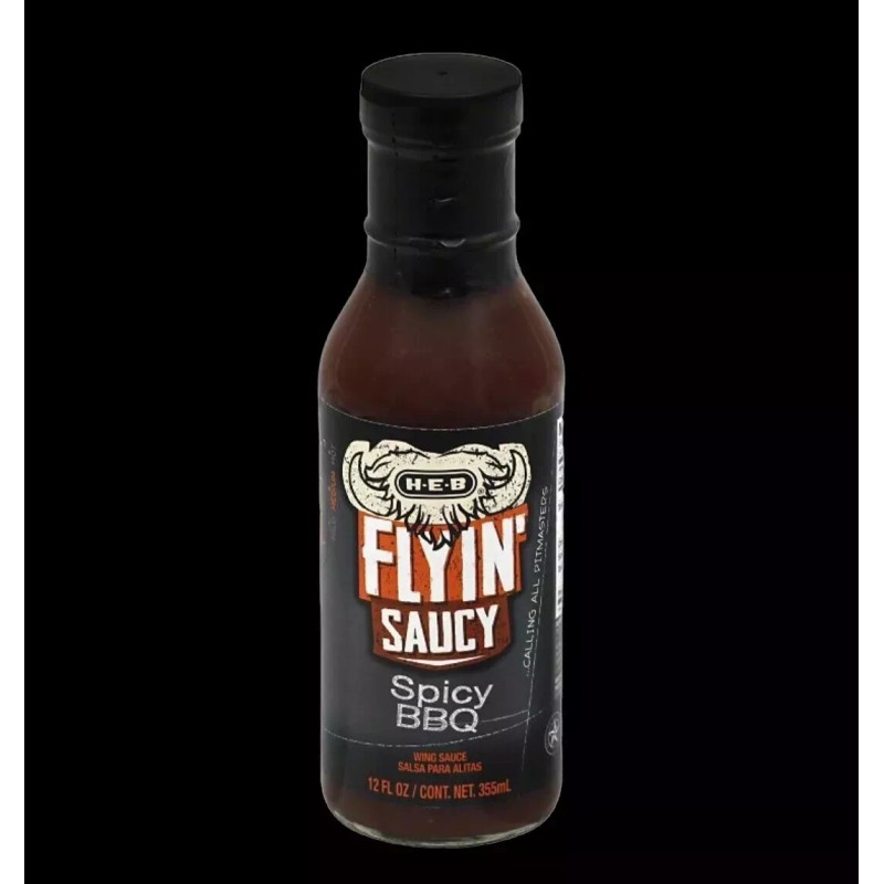 HEB Flyin' Saucy Buffalo Wing Sauce Mango Habanero - 6